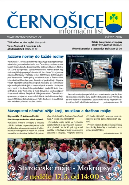 Informační list Černošice – titulní strana