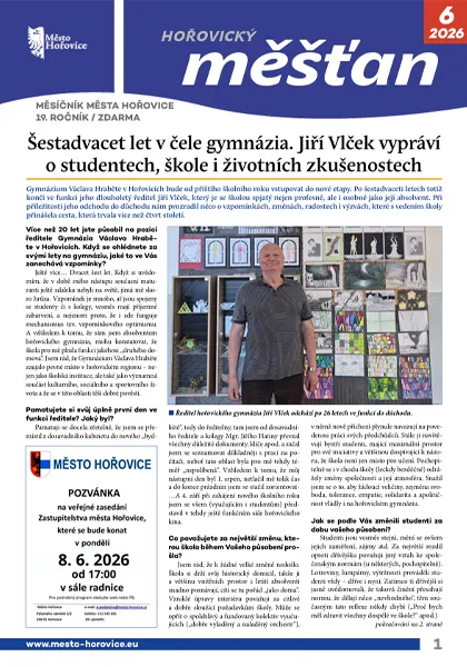 Hořovický MĚŠŤAN – titulní strana
