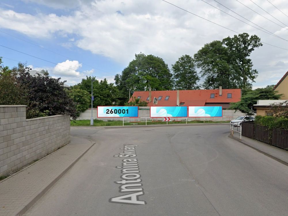 Na Vyhaslém, Kladno, levá reklamní plocha, směr Enghert a centrum