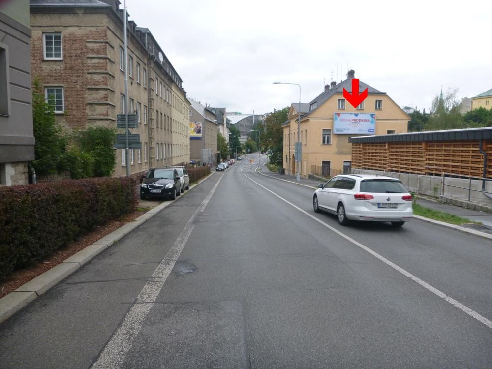 Liberec, Sokolská 1, směr centrum