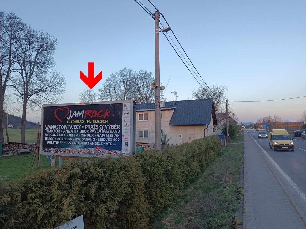 I/11, Čestice, Průjezd směr Vamberk