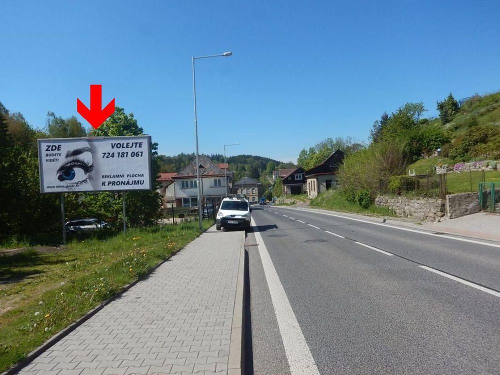 Jablonec n/N, Lučany, příjezd od Tanvaldu