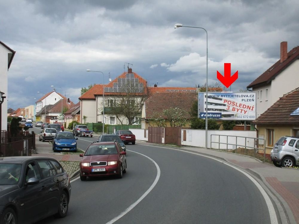 I/27, Lužany, Průjezd směr Plzeň